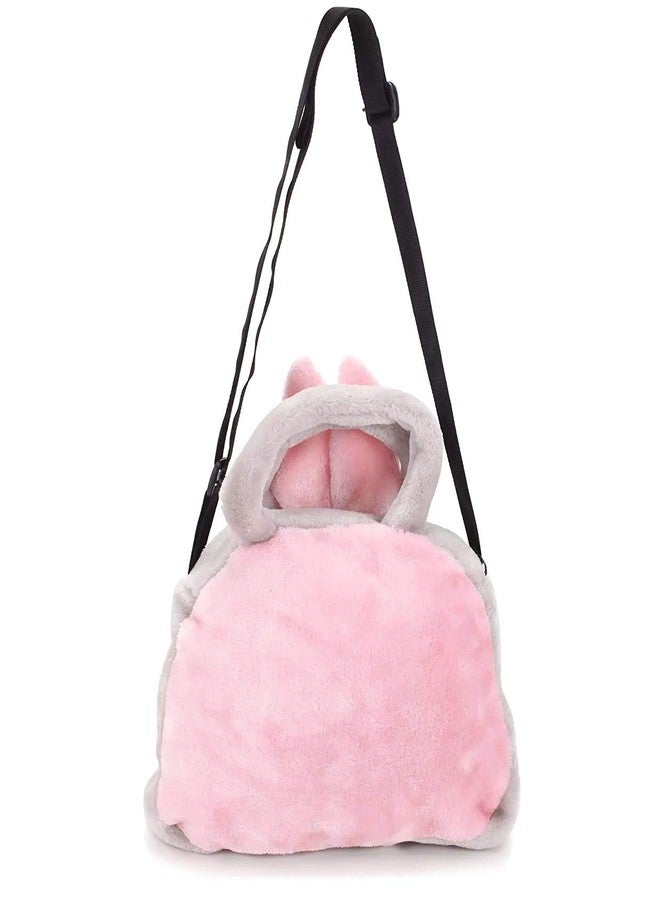 Tickles Rabbit Bunny Soft Sing Bag For Kids Girls School Picnic Birthday Gift (Size: 20x17 cm; Color: Pink) - Image 4